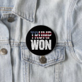 Trump gewinnt 47. US-Präsident Won Election 2024 Button (Beispiel)