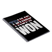 Trump gewinnt 47. US-Präsident Won Election 2024 Notizblock (Rechte Seite)