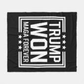 Trump gewinnt 47. Wahl von US-Präsident Maga 2024 Fleecedecke (Vorderseite (Horizontal))