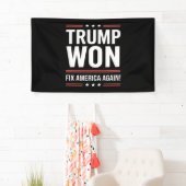 Trump gewinnt MAGA Trump-Gewinner 2024 - Amerika w Banner (Insitu)