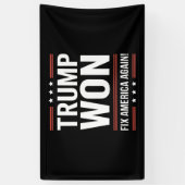 Trump gewinnt MAGA Trump-Gewinner 2024 - Amerika w Banner (Vertikal)