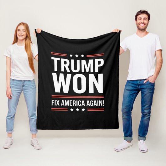 Trump gewinnt MAGA Trump-Gewinner 2024 - Amerika w Fleecedecke (Beispiel)