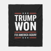 Trump gewinnt MAGA Trump-Gewinner 2024 - Amerika w Fleecedecke (Vorderseite)