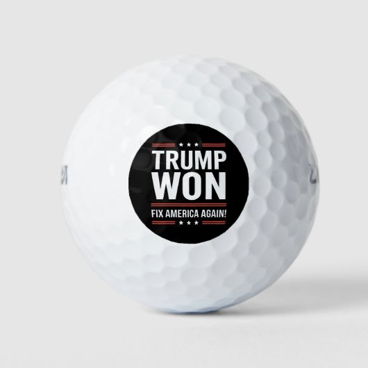 Trump gewinnt MAGA Trump-Gewinner 2024 - Amerika w Golfball (Vorderseite)