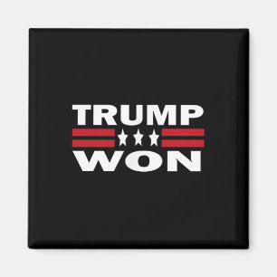 Trump gewinnt Trump Abfallmanagement Funny Garbage Magnet