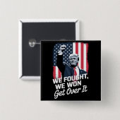 Trump gewinnt Trump den Sieg des 47. Präsidenten Button (Vorne & Hinten)