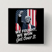 Trump gewinnt Trump den Sieg des 47. Präsidenten Button (Vorderseite)