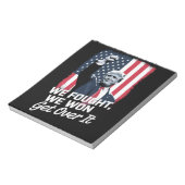 Trump gewinnt Trump den Sieg des 47. Präsidenten Notizblock (Rotiert)