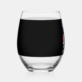 Trump gewinnt Trump den Sieg des 47. Präsidenten Weinglas Ohne Stiel (Links)