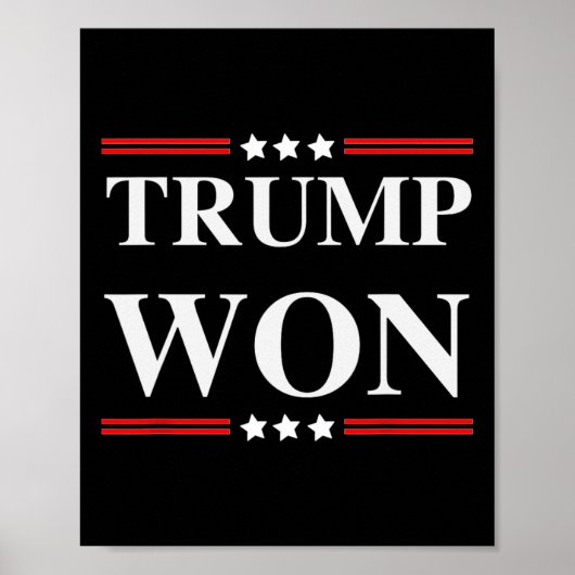 Trump gewinnt Wahl 2020 Poster (Vorne)