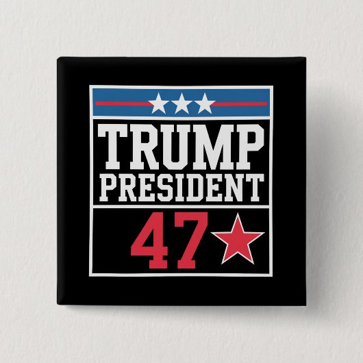 Trump gewinnt Wahl 2024 Trump gewinnt 2024 Button (Vorderseite)