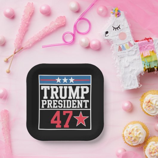 Trump gewinnt Wahl 2024 Trump gewinnt 2024 Pappteller (Party)