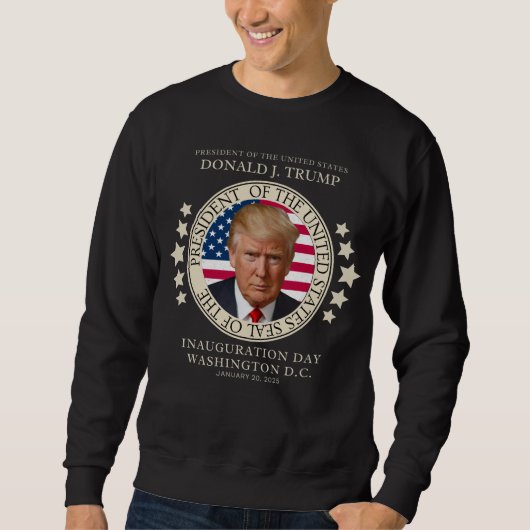 Trump gewinnt Wahleinführung Januar 2025 47. Sweatshirt (Vorderseite)