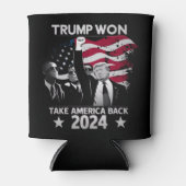 Trump gewinnt wieder Amerika zurück 2024 Dosenkühler (Vorderseite)