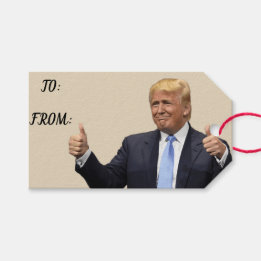 Trump Gift Tags Geschenkanhänger