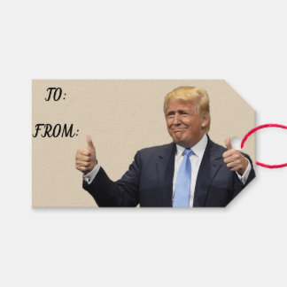 Trump Gift Tags Geschenkanhänger