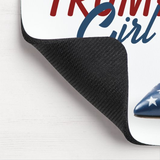TRUMP GIRL Flag High Heel Shoel Mousepad (Ecke)