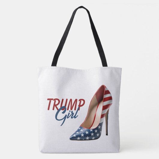 TRUMP GIRL Flag High Heels Tasche (Rückseite)
