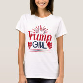 Trump Girl Hearts & Fireworks T-Shirt (Vorderseite)