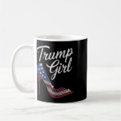 Trump Girl High Heel American Flag Bling Patriot T Kaffeetasse (Links)