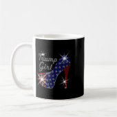 Trump Girl High Heel American Flag Wahl Donald Tru Kaffeetasse (Links)