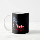 Trump Girl High Heel Stilettos amerikanische Flagg Kaffeetasse (Links)