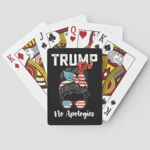 Trump Girl: Keine Entschuldigungen für Präsidentsc Spielkarten