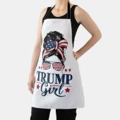 Trump Girl Messy Bun Trump 2024 Wahl Amerikaner Schürze (InSitu)