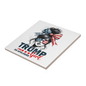 Trump Girl No Apology Messy Bun Sunglasses Trump Fliese (Seite)