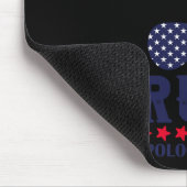 Trump Girl No apology Messy Bun Trump 2024 Ameri Mousepad (Ecke)