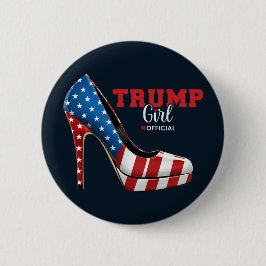 Trump Girl Patriotic High Heel - Amerikanische Wah Button