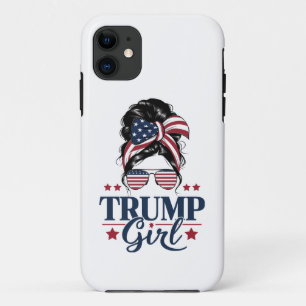 Trump Girl Unordentlicher Dutt Trump 2024 Wahl Ame Case-Mate iPhone Hülle