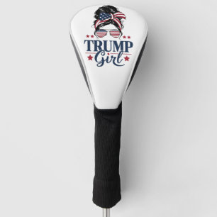 Trump Girl Unordentlicher Dutt Trump 2024 Wahl Ame Golf Headcover