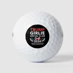 Trump Girlie Coquette Social Club Wahlen Golfball