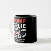 Trump Girlie Coquette Social Club Wahlen Zweifarbige Tasse (Vorderseite Links)