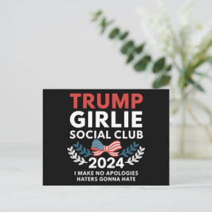 Trump Girlie Coquette Sozialclub-Schleife Wahl Postkarte