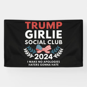 Trump Girlie Coquette Sozialclub-Schleifenwahl  Banner