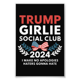 Trump Girlie Coquette Sozialclub-Schleifenwahl  Fotodruck