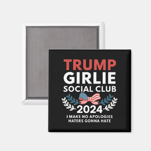 Trump Girlie Coquette Sozialclub-Schleifenwahl  Magnet