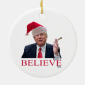 Trump, GLAUBE mich nicht Keramikornament (Hinten)