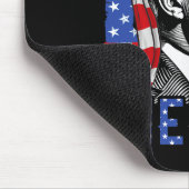 Trump glücklich am 4. Juli Funny American Flag USA Mousepad (Ecke)