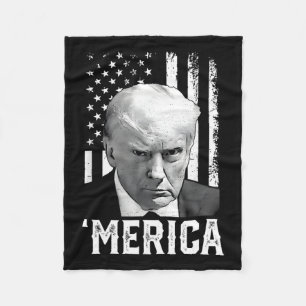 Trump glücklich am 4. Juli Trumps amerikanische Fl Fleecedecke
