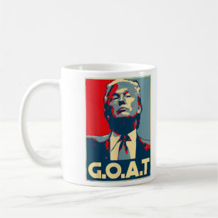 Trump GOAT 45 47 2024 Republikaner Poster Kaffeetasse