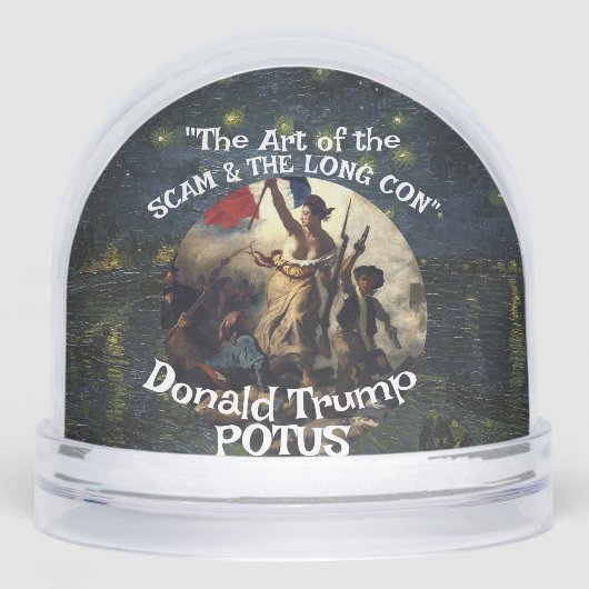 Trump Goat Cheese Addictions Support Group 12 Schr Schneekugeln (Vorderseite)