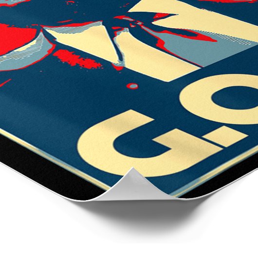 Trump Goat Middle Finger Election 2024 Republikane Poster (Ecke)