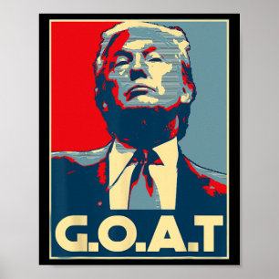 Trump Goat Middle Finger Election 2024 Republikane Poster