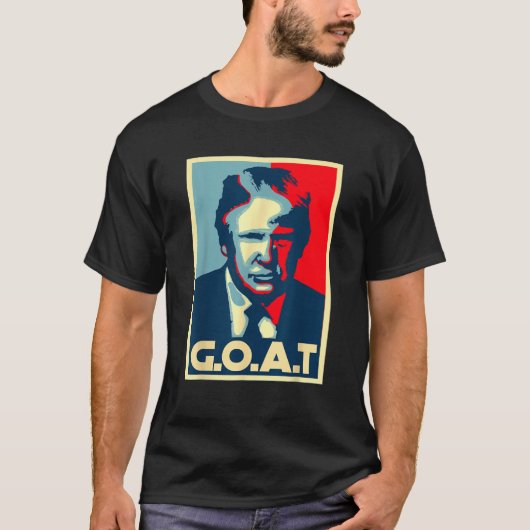 Trump GOAT Middle Finger Ich bin zurück Wahlen 202 T-Shirt (Vorderseite)