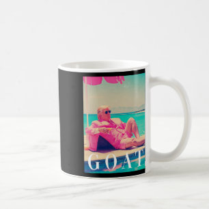 Trump Goat Shirt Sommer 2024 Retro Funny Pink Dona Kaffeetasse