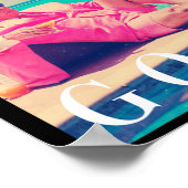 Trump Goat Summer 2024 Retro Funny Pink Donald Tru Poster (Ecke)