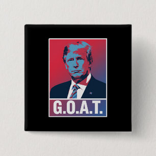 Trump GOAT Wahl 2024 Republikaner Vintage Button